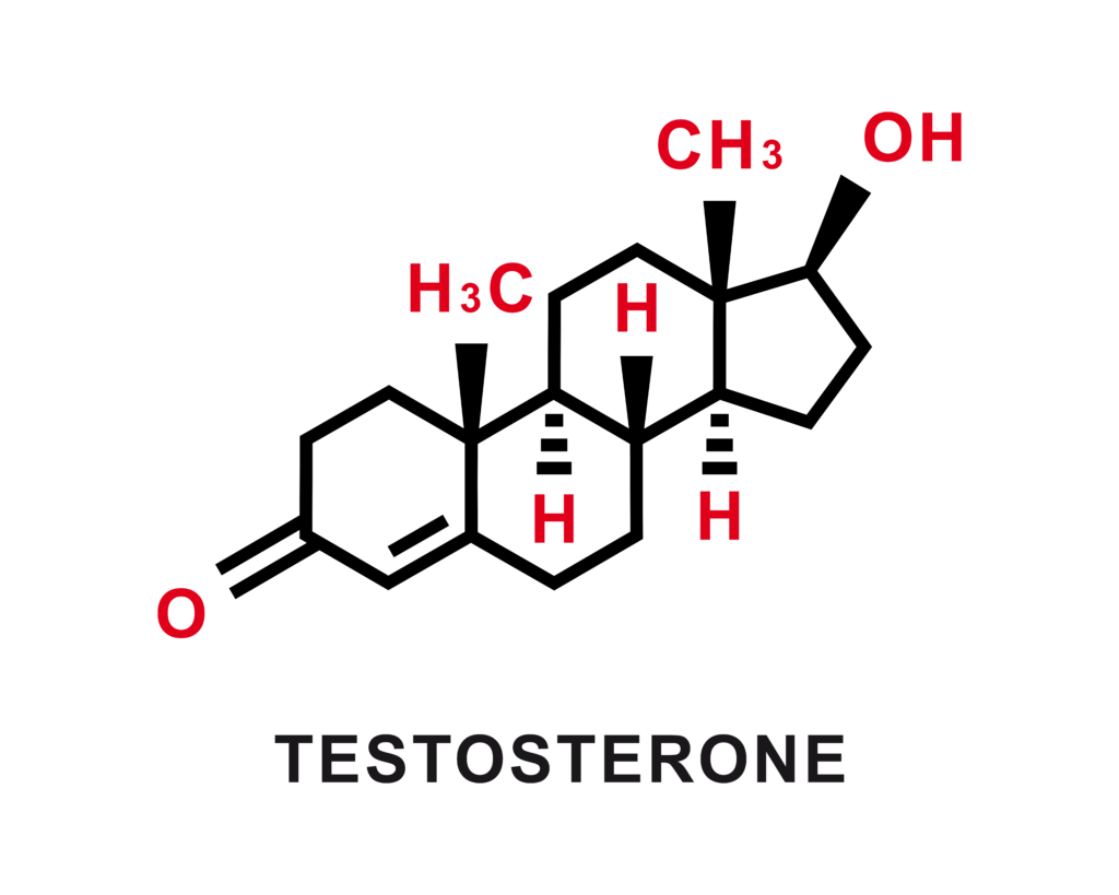 Testosterone chemical formula